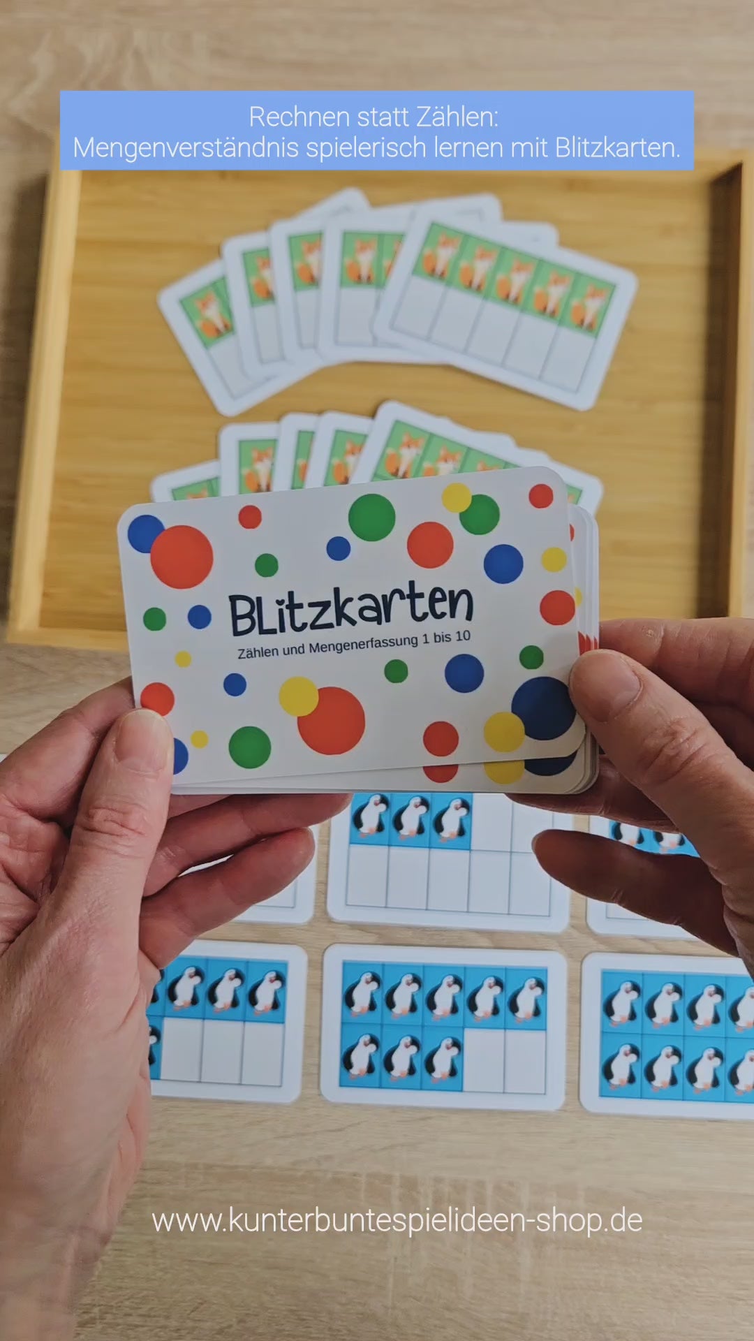 Montessori Lernkarten zum Rechnen lernen, Mengenerfassen, Simultan Rechnen, Zahlenraum 1 bis 10, Übungsmaterial für Vorschule, Kita, Kinderhaus, Nachhilfe 1. Klasse, Verbessern von Mengenverständnis und Mengenlehre ab 4 Jahre