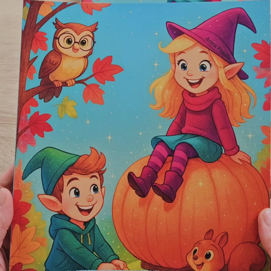 Wichtel Ausmalbuch Ausmalbilder für Herbstwichtel Was machen wichtel eigentlich im Herbst