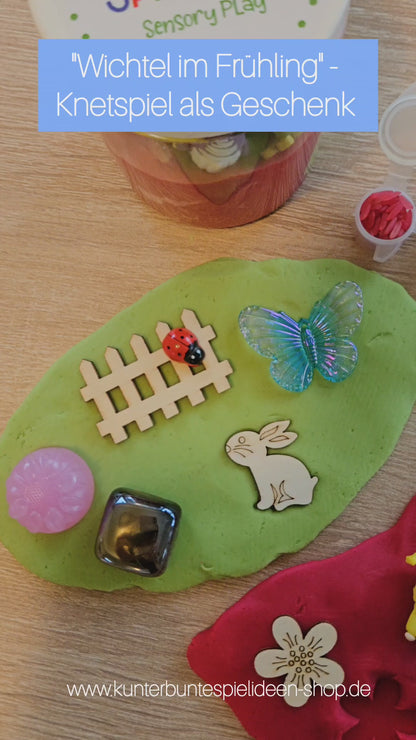 Wichtel im Frühling Knetspiel als Ostergeschenk ab 3 Jahren