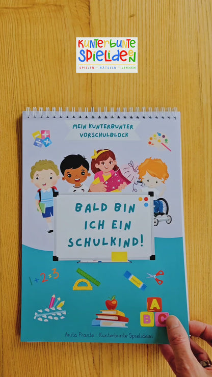 Vorschulblock ab 5 Jahre -  kreatives und kunterbuntes Lernheft für Vorschulkinder