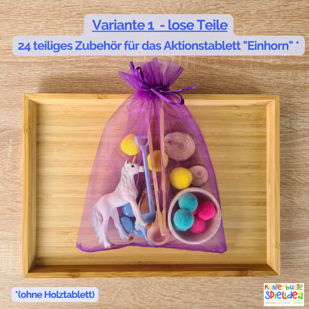 Einhorn Aktionstablett  - Sensory Play