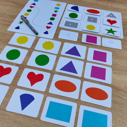 Montessori inspirierte Klettmappe für Kinder zum spielerischen Lernen
